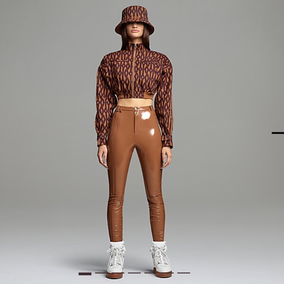 IVY PARK Jackets & Blazers - COPY - Ivy Park Crop Monogram Track Jacket